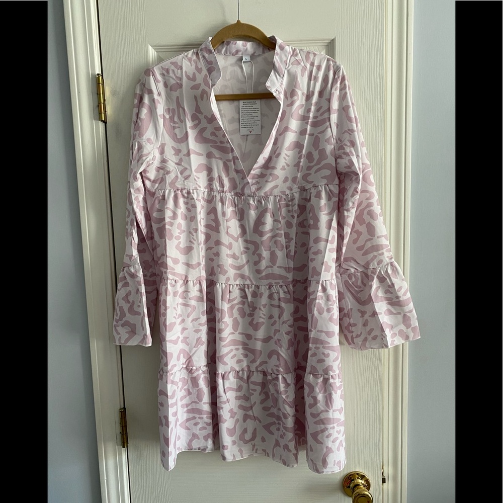 Jungle Kitty Pink Leopard Print Dress